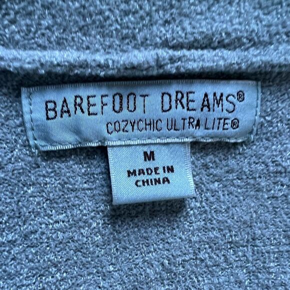 Barefoot Dreams Cozy Chic Ultra Lite Sleeveless Long Cardigan Gray size Medium - Picture 3 of 9